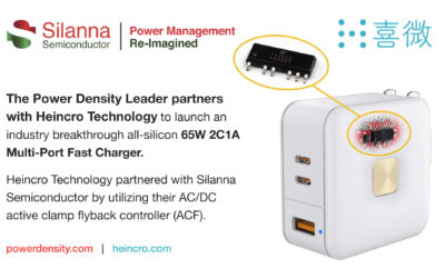 Silanna Semiconductor Powers the Highest Performance Fast Charging AC/DC Power Adapters