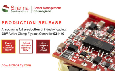 Silanna Semiconductor Expands Leading Position in Integrated Active Clamp Flyback Controller Market with SZ1110 Full Production Announcement