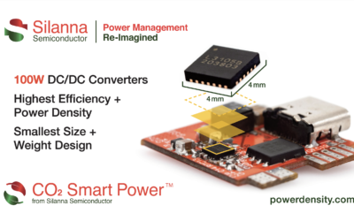 Silanna Semiconductor Extends Power of Highest Efficiency, Highest Power Density DC/DC Converter Family to 100W