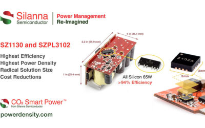 Silanna Semiconductor Ramps Up Volume Production of Integrated AC/DC Controller and DC/DC Converter ICs