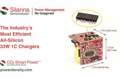 Silanna Semiconductor Reference Design Supports Development of Industry’s Most Efficient All-Silicon 33W 1C Chargers