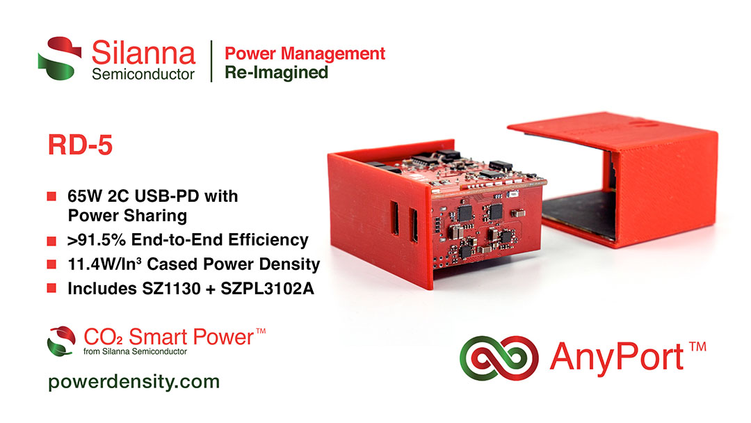 Silanna Semiconductor Announces First Multi-Port Production-Ready Fast Charger Reference Design